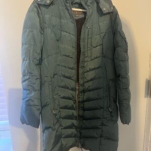 Eddie Bauer Teal Puffer Coat. Size S